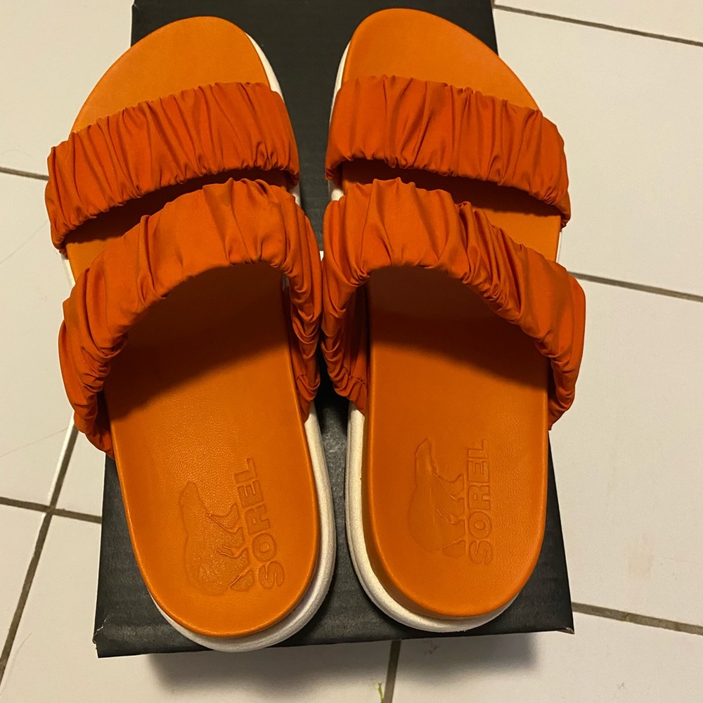 FINAL SALE ‼️SORAL ROAMING TWO STRAP SLIDE SANDALS NWB IN DESERT SUN - Picture 8 of 12